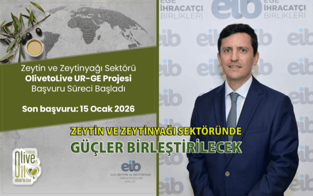 Zeytinyağı İhracatında Yeni Dönem: “OlivetoLive” UR-GE Projesi Başlıyor Zeytinyağı İhracatında Yeni Dönem: “OlivetoLive” UR-GE Projesi Başlıyor
